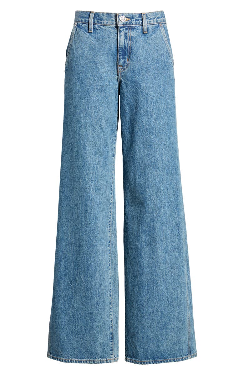 SLVRLAKE Mica Low Rise Double Seam Wide Leg Jeans, Alternate, color,