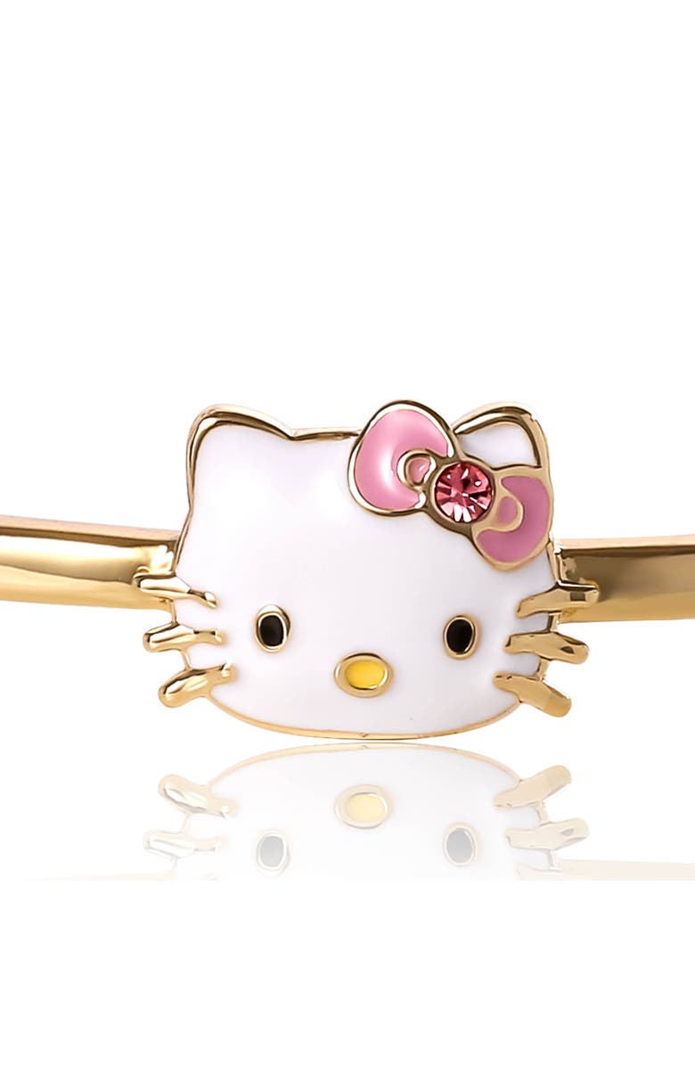 Hello Kitty Gold-Tone Enamel Bangle Bracelet, Alternate, color,