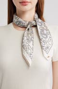 Lele Sadoughi Paisley Square Satin Scarf