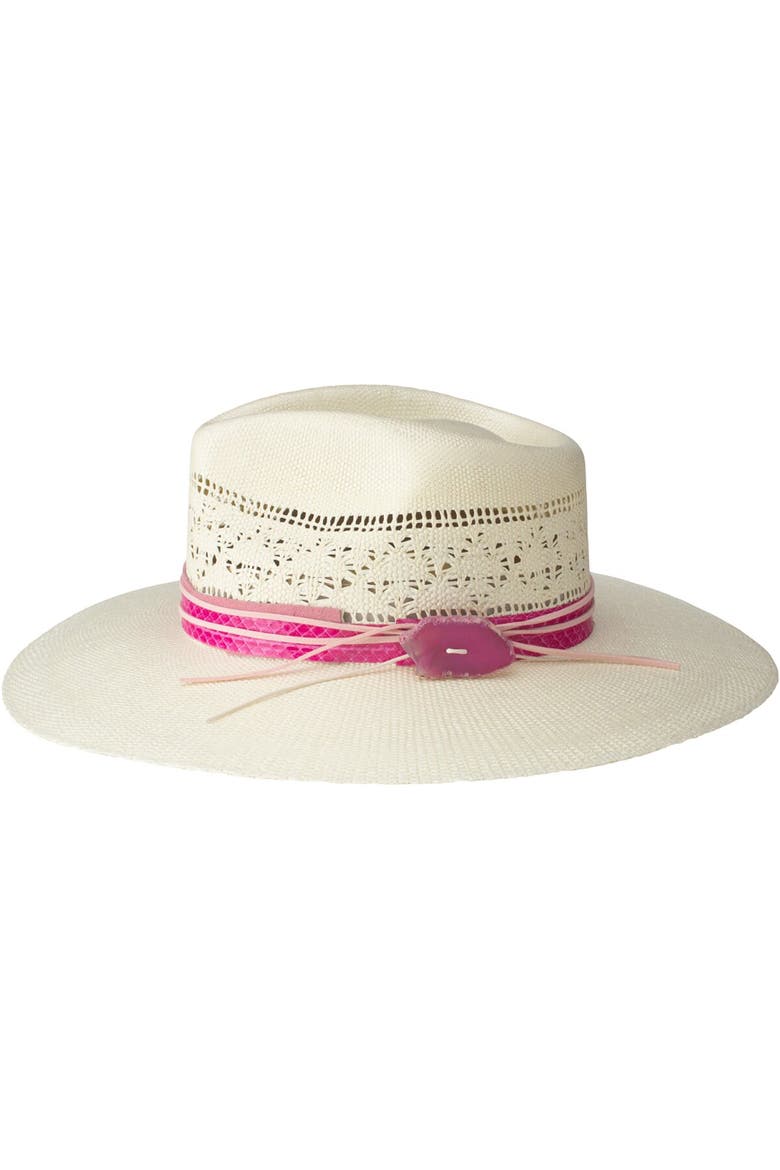 Sedona Hat, Alternate, color, Natural/Pink Band