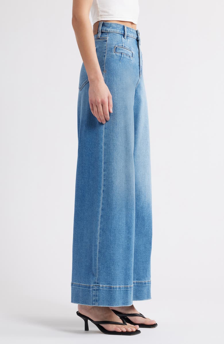 HIDDEN JEANS Welt Pocket Wide Leg Jeans, Alternate, color, Medium Wash