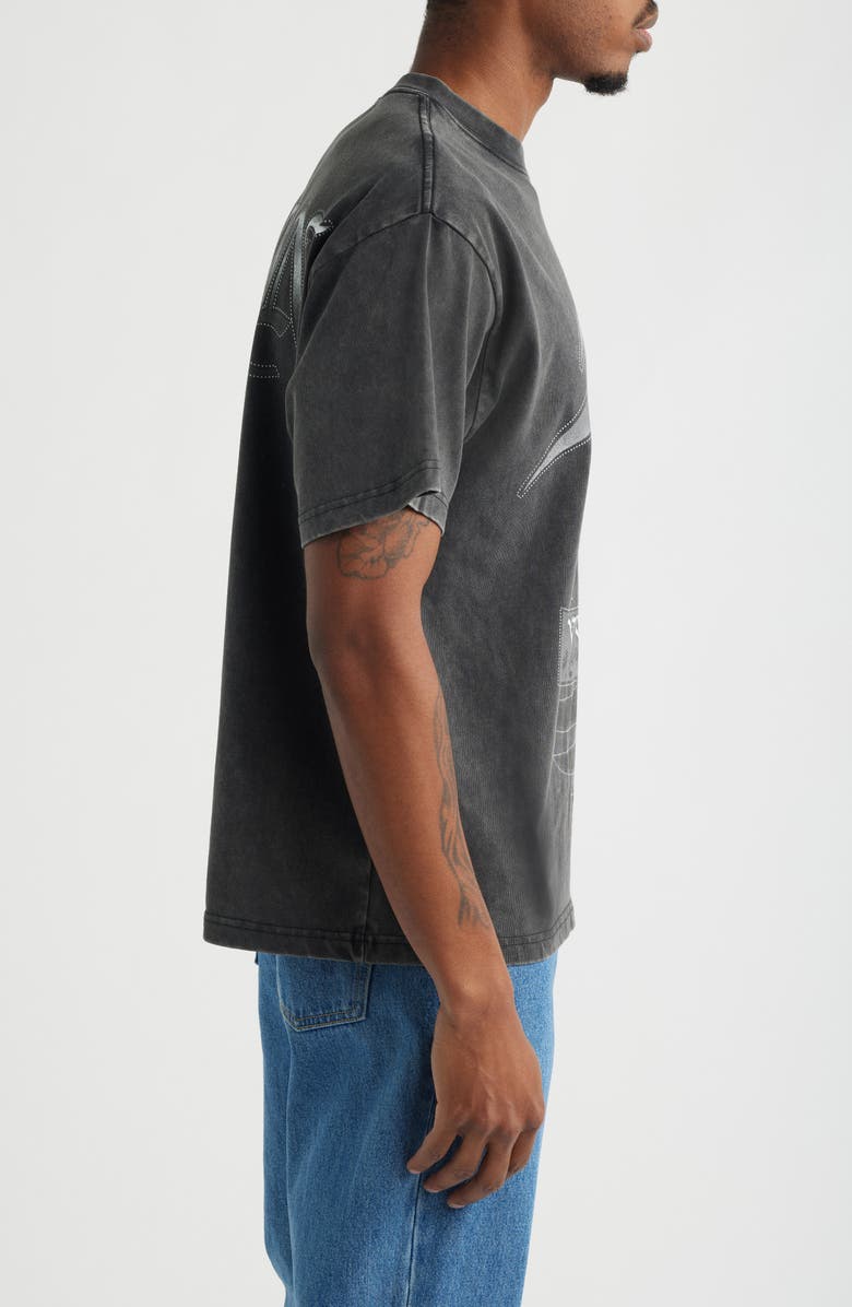 ID Supply Co Mike Tyson Banner Cotton Graphic T-Shirt, Alternate, color, Black Wash