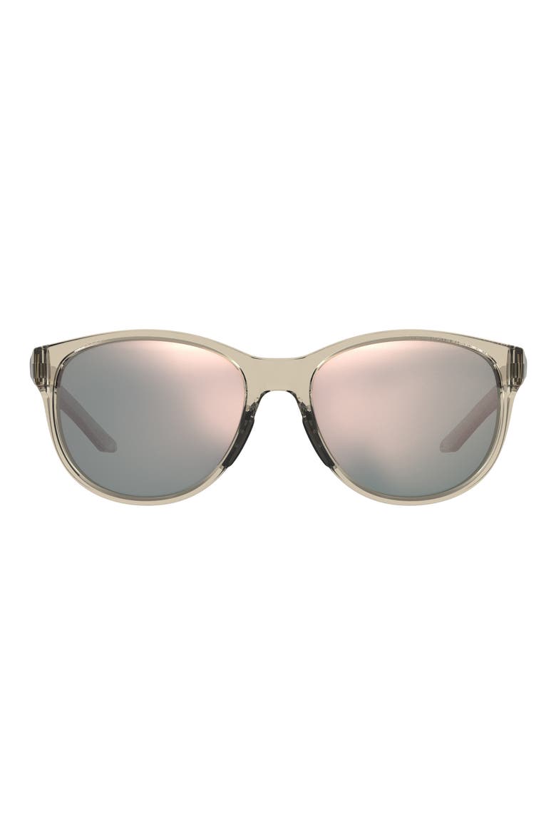 57mm Mirrored Round Sunglasses, Main, color, Z/DNUBEIGE