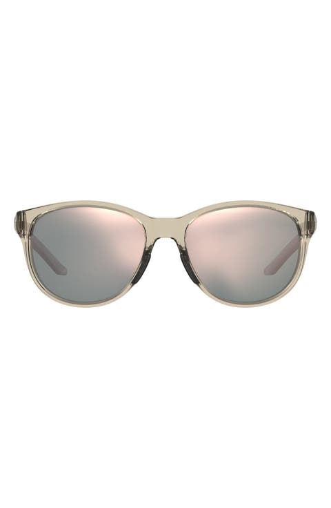 57mm Mirrored Round Sunglasses