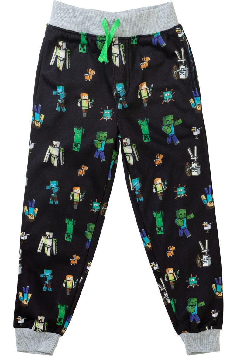 2-pack Fleece Jogger Pants (little Kid & Big Kid), Alternate, color, Heather Grey Black