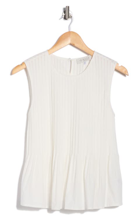 Pleated Sleeveless Top