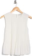 WAYF Pleated Sleeveless Top