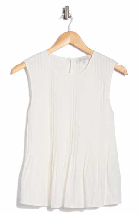 WAYF Pleated Sleeveless Top