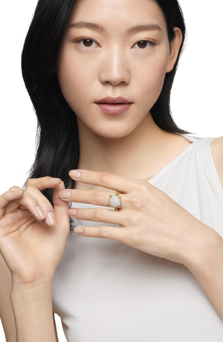 David Yurman Chatelaine<sup>®</sup> 18K Yellow Gold Ring with Diamonds, Alternate, color,