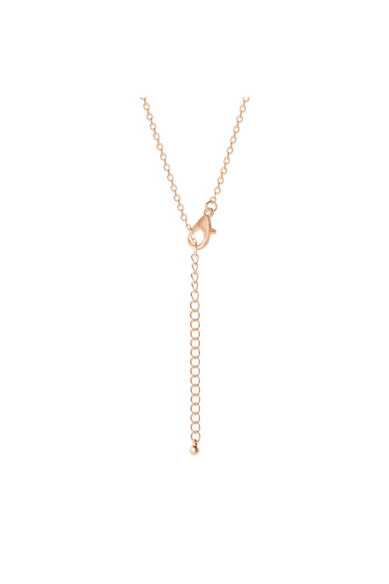 Gold-Tone Heart Necklace with Crystal Accents, Alternate, color, Gold/Silver