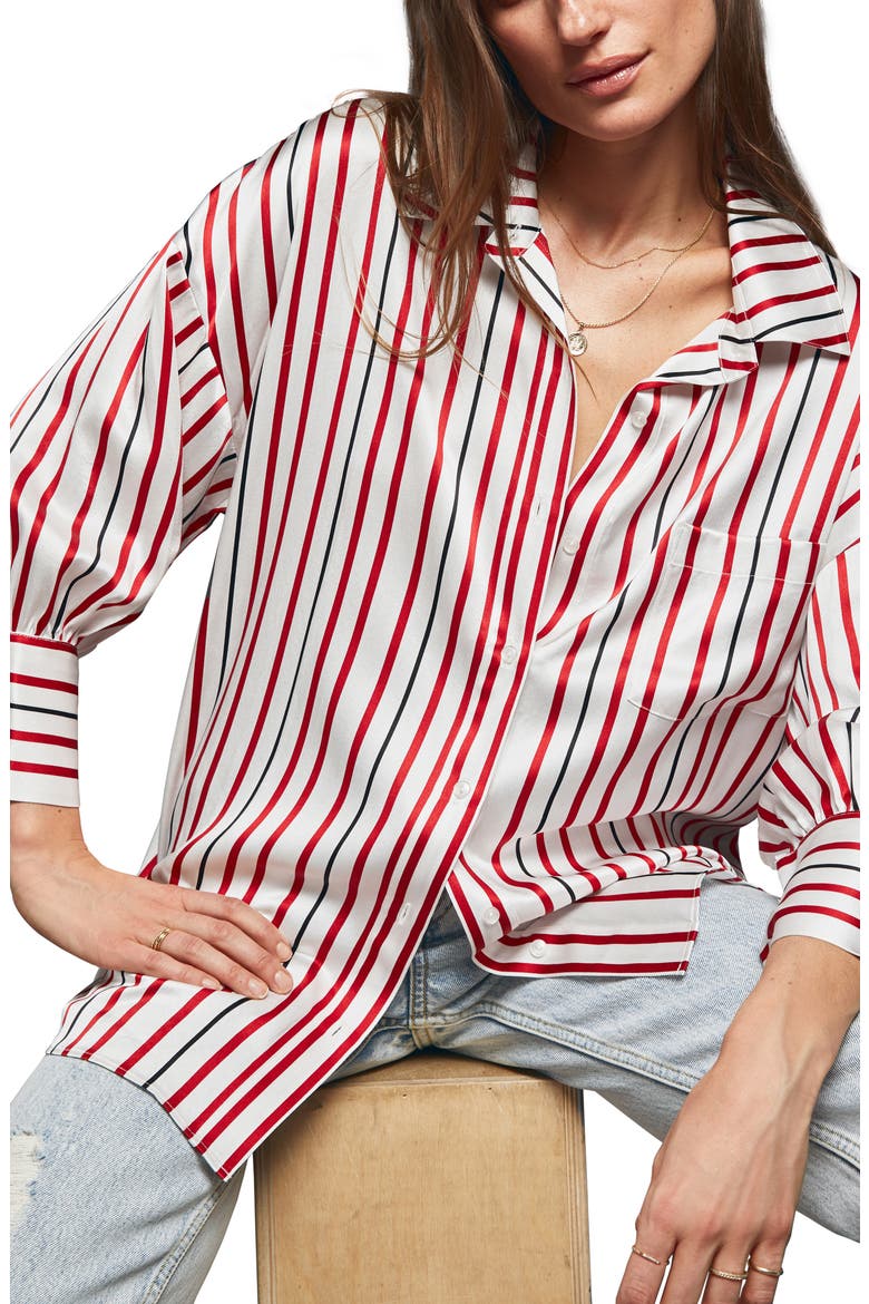 Mia Silk Blouse, Main, color, MULTI