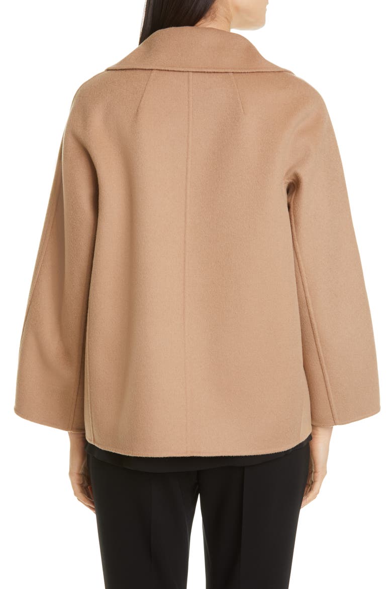 Connie Double Breasted Wool Coat, Alternate, color, CAMEL