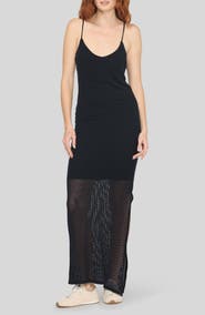 Project Social T Paloma Mesh Mixed Maxi Dress