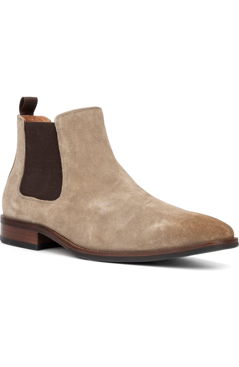 VINTAGE FOUNDRY Roberto Square-Toe Slip-On Boot, Main, color, Taupe