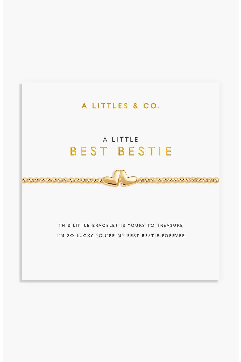 A Little 'Best Bestie' Bracelet, Main, color, Gold Plated