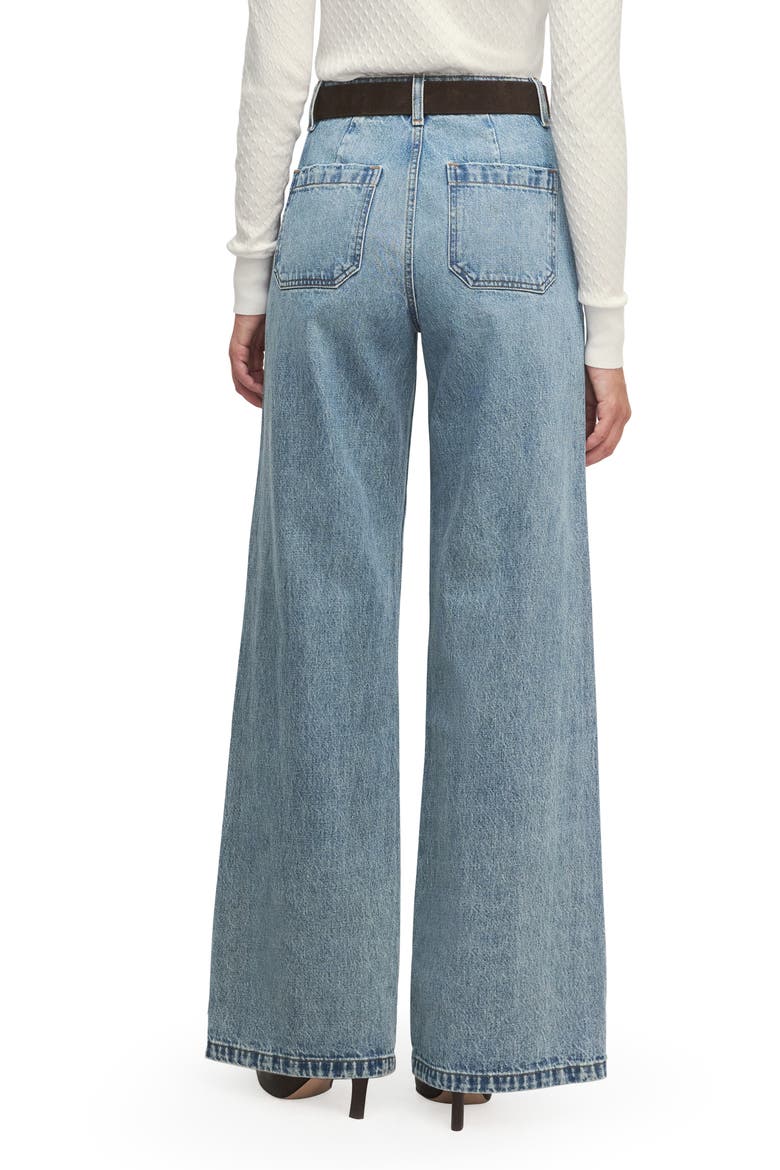 The Mischa Super High Waist Wide Leg Jeans, Alternate, color, DUBLIN