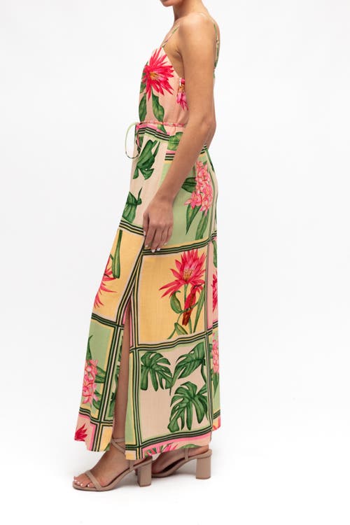 White Closet Paradise Maxi Dress In Green