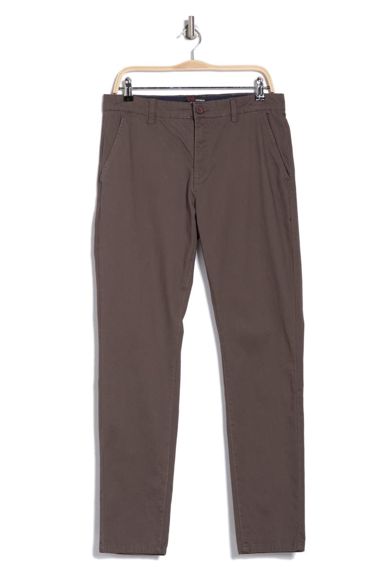 Slim Fit Stretch Chino Pants, Alternate, color, GREY