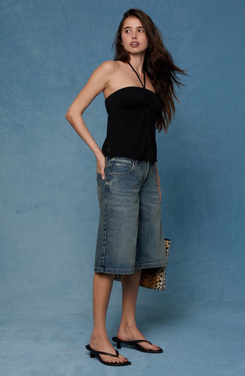 PacSun Peyton Extreme Jorts, Alternate, color, Light Indigo