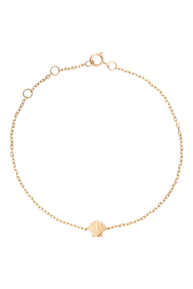 Shell Bracelet, Alternate, color, YELLOW GOLD