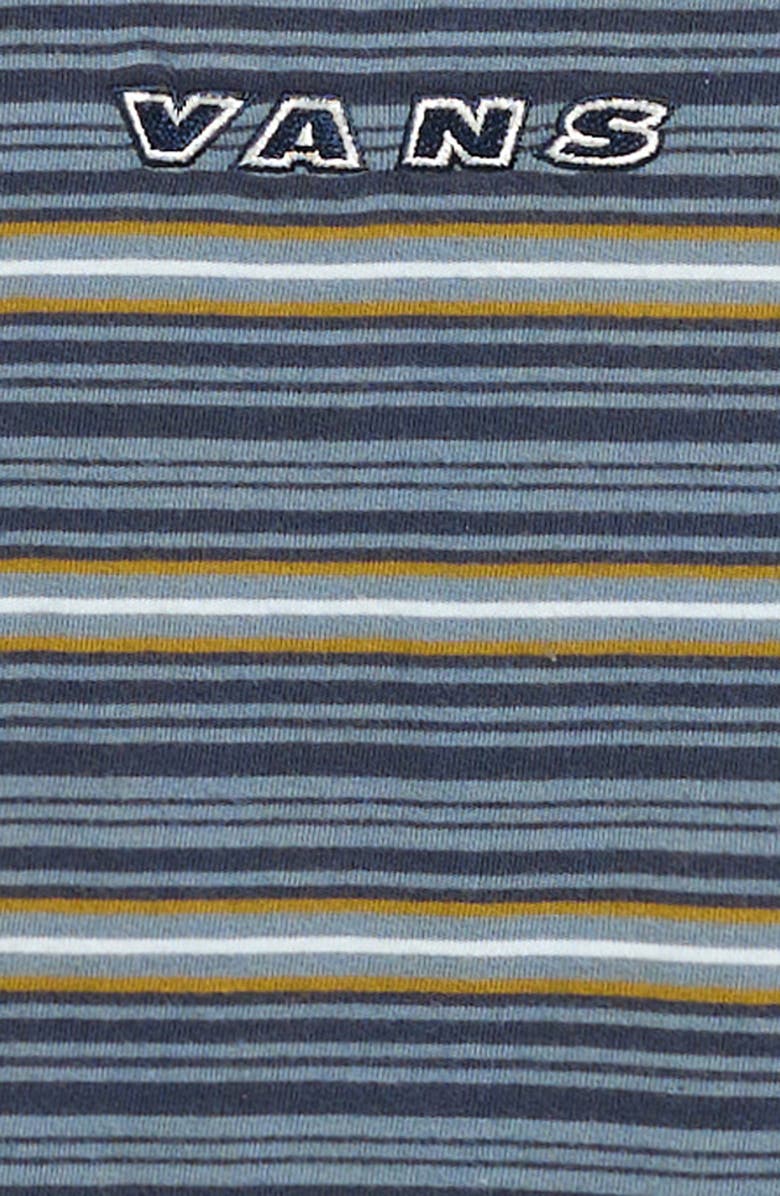 Vans Kids' Cameron Stripe Cotton T-Shirt, Alternate, color, Stormy Weather/Parisian Night