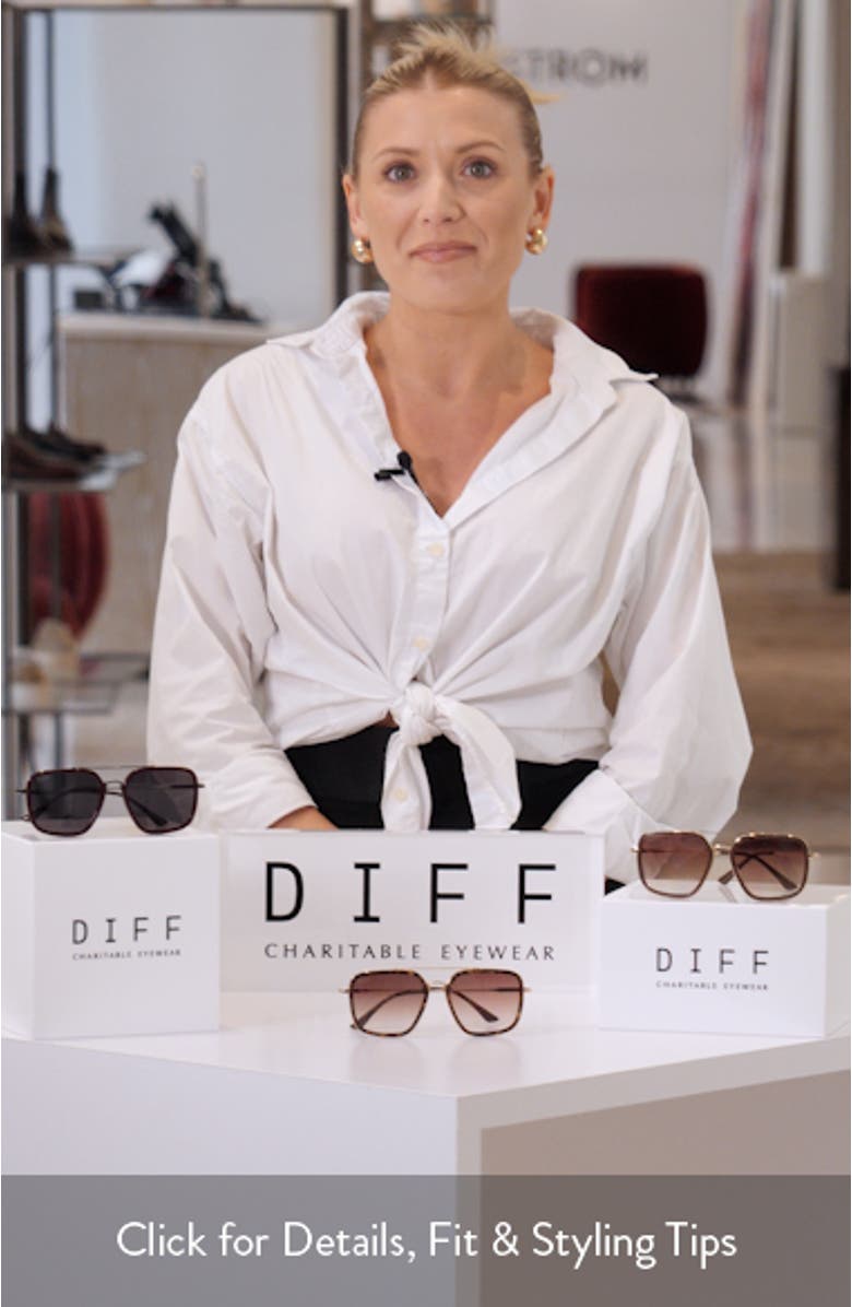 Jordan 57mm Navigator Square Polarized Sunglasses, sales video thumbnail