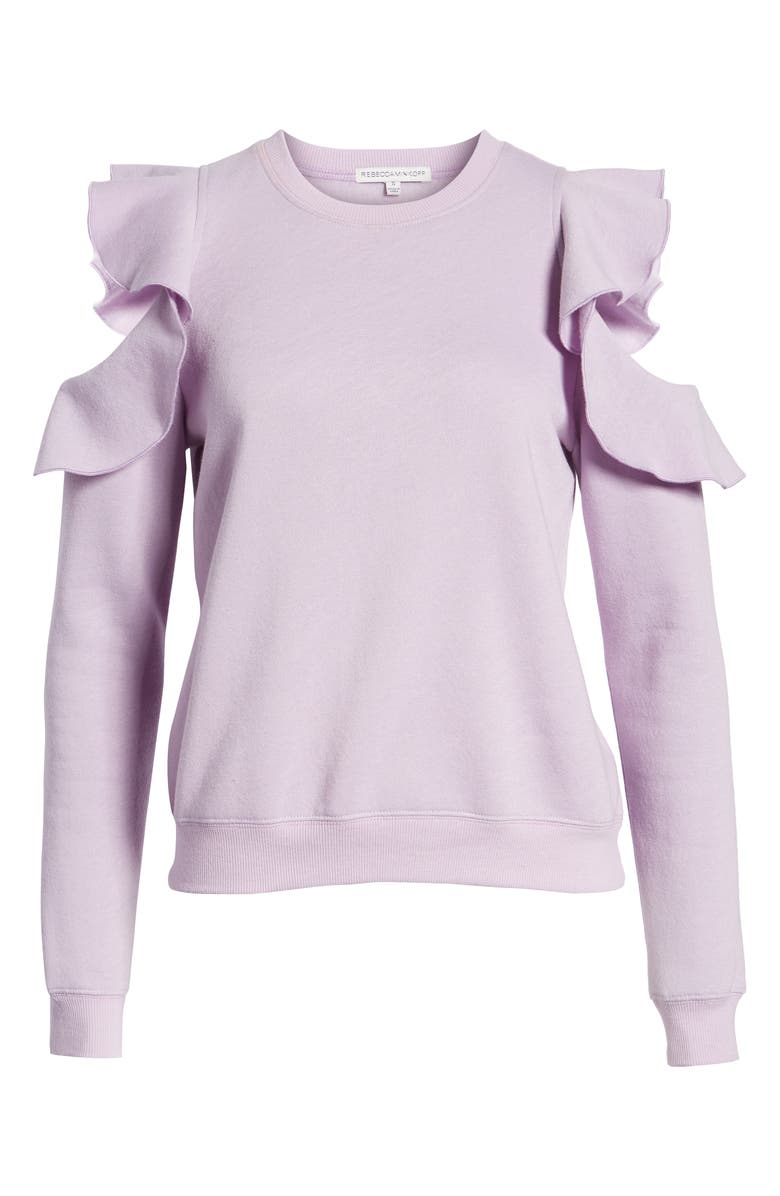 Rebecca Minkoff Gracie Cold Shoulder Sweatshirt, Alternate, color, 