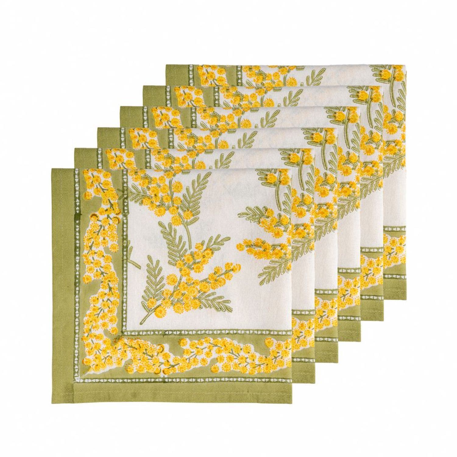 Green, Yellow 19" x 19"
