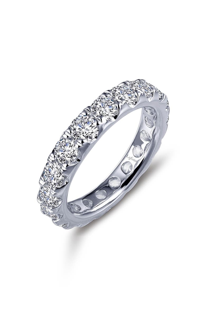 Simulated Diamond Eternity Band, Main, color, SILVER