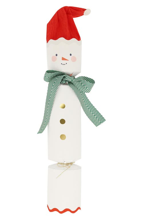 Meri Meri 6-pack Snowman Christmas Crackers In Asst