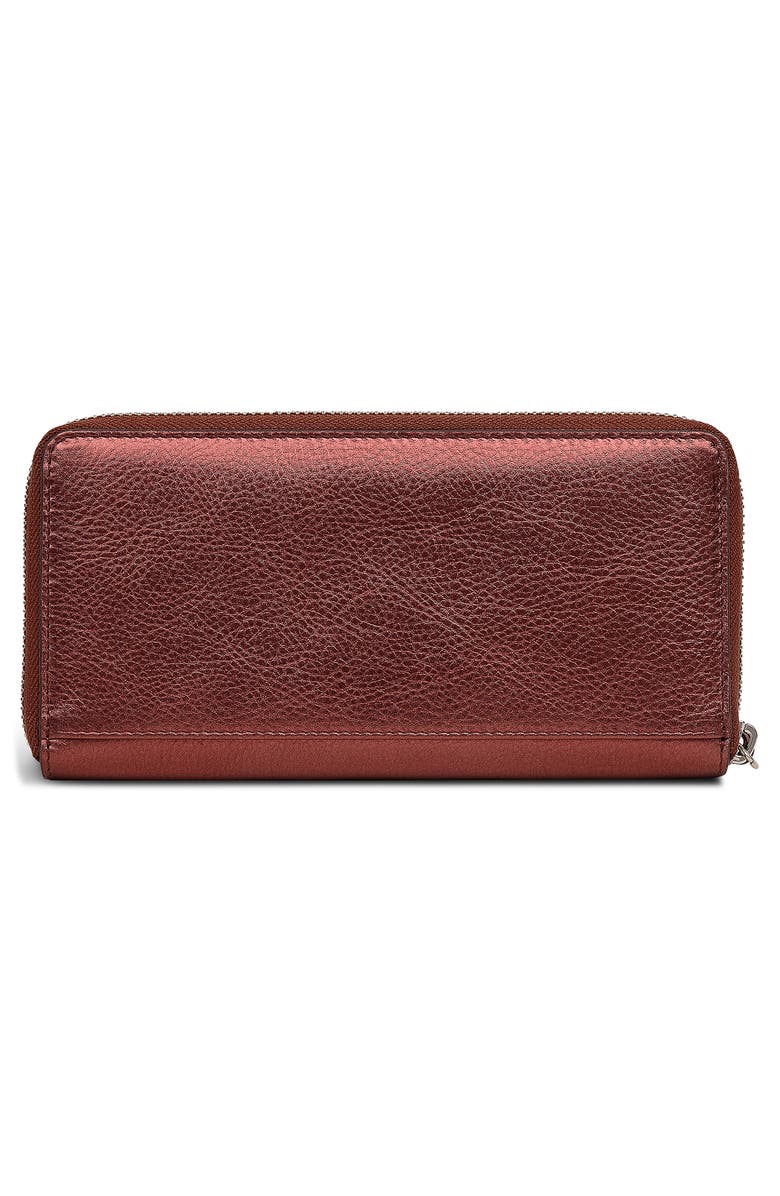 Radley Large Carlton Close Metallic Clutch, Alternate, color, Bronze