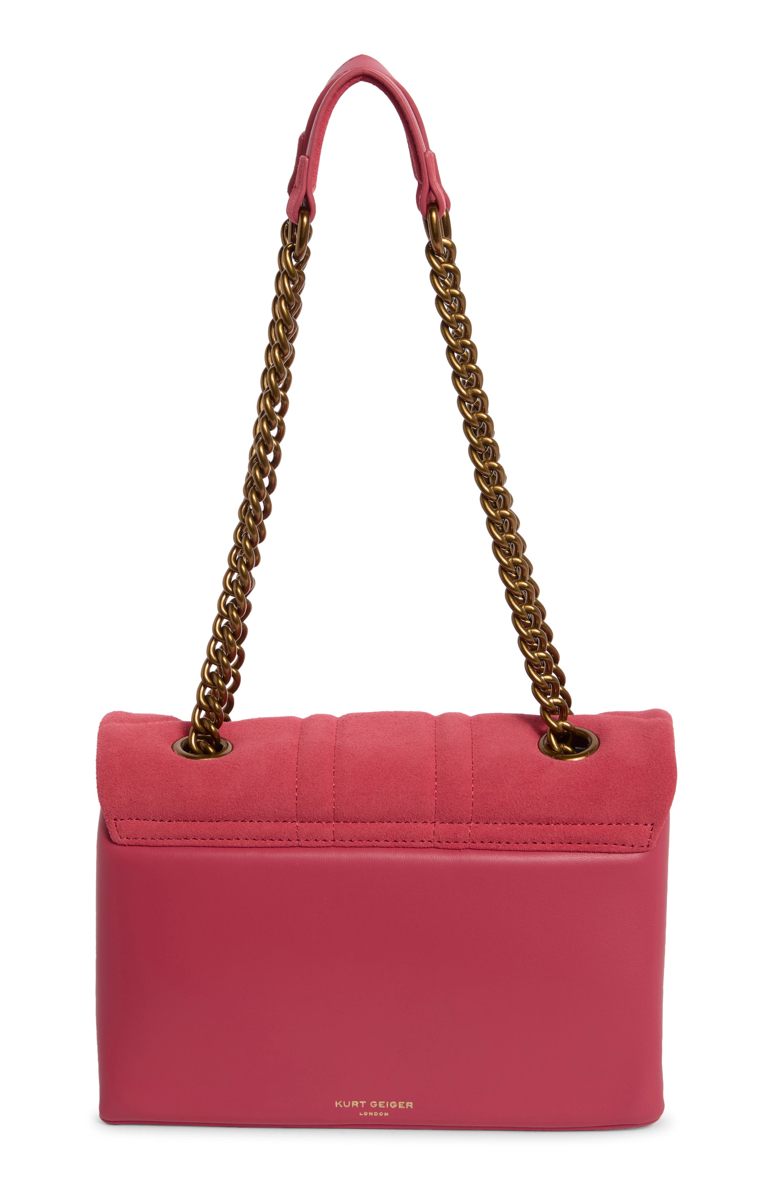 Union Jack Leather Shoulder Bag, Alternate, color, OPEN PINK