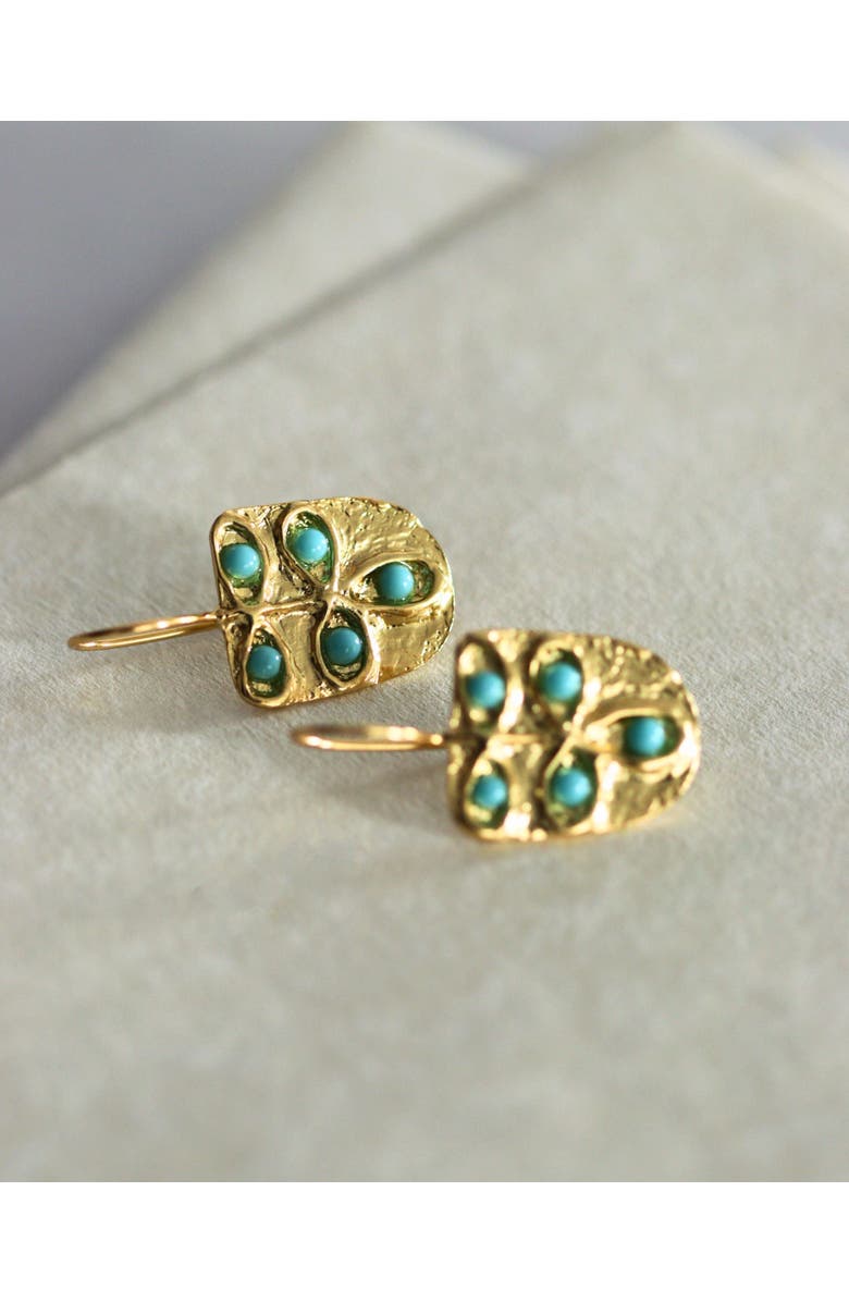 Ottoman Hands Vera Drop Earrings, Alternate, color, Metallic Gold