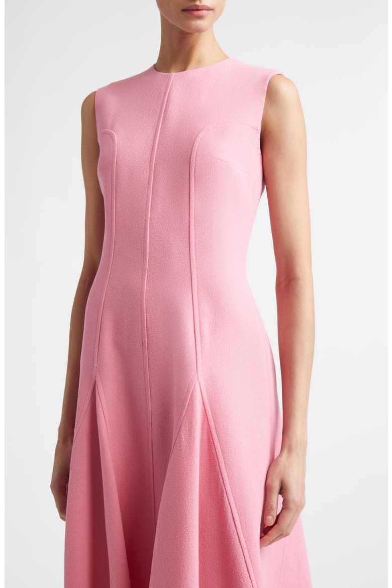 Benicia Wool Crepe Midi Dress, Alternate, color, PINK SORBET