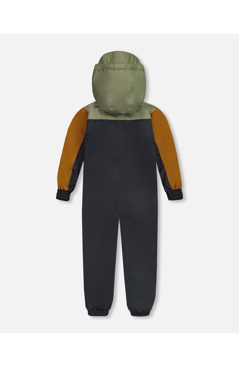 Deux par Deux Little Boy
s Colorblock Mid-Season One-Piece Outerwear Dark Gray, Sage, And Tan, Alternate, color, 