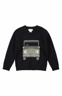 MILES THE LABEL Kids' Off-Roader Organic Cotton Graphic Sweater
