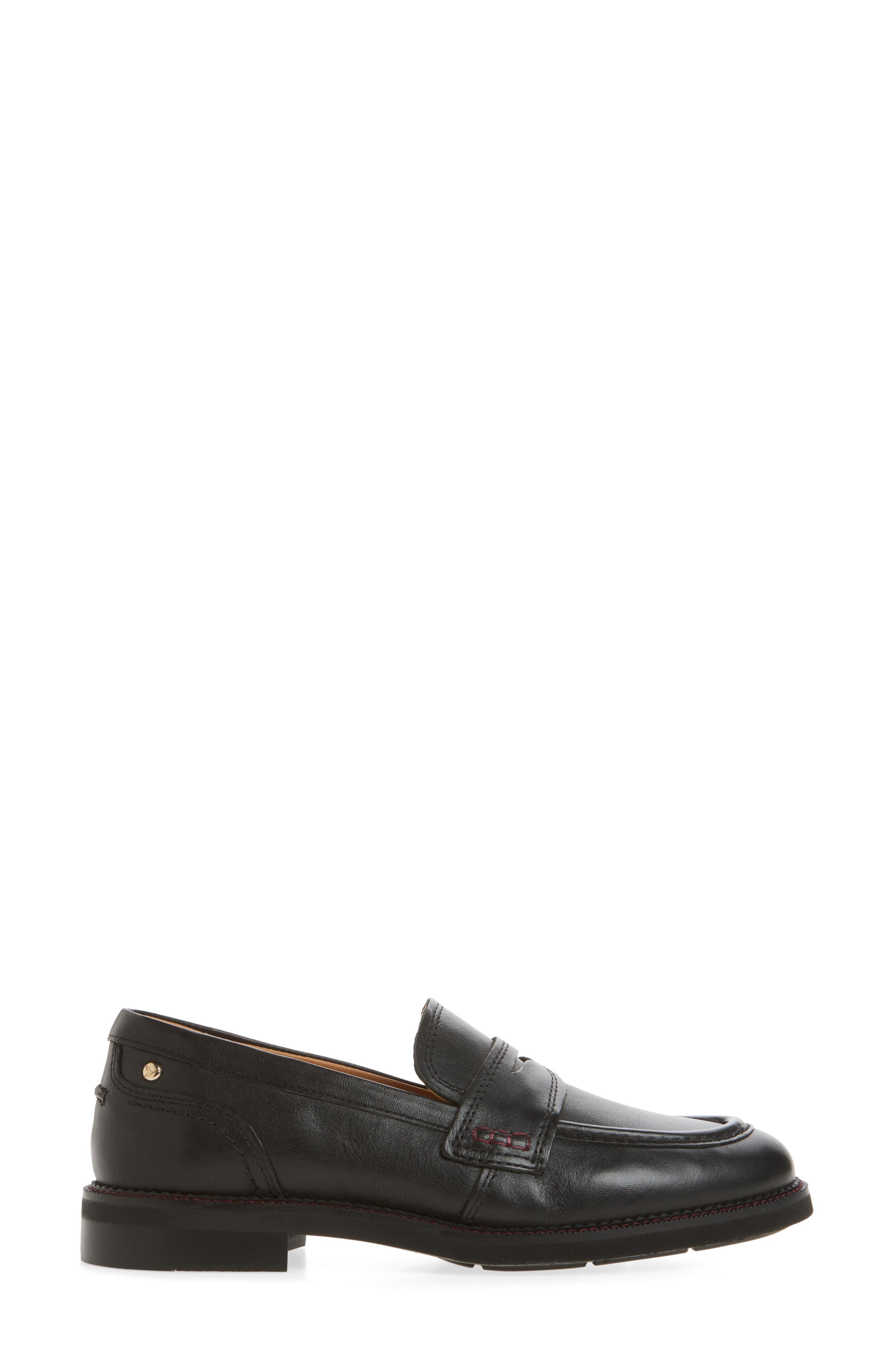 Deva Penny Loafer, Alternate, color, BLACK