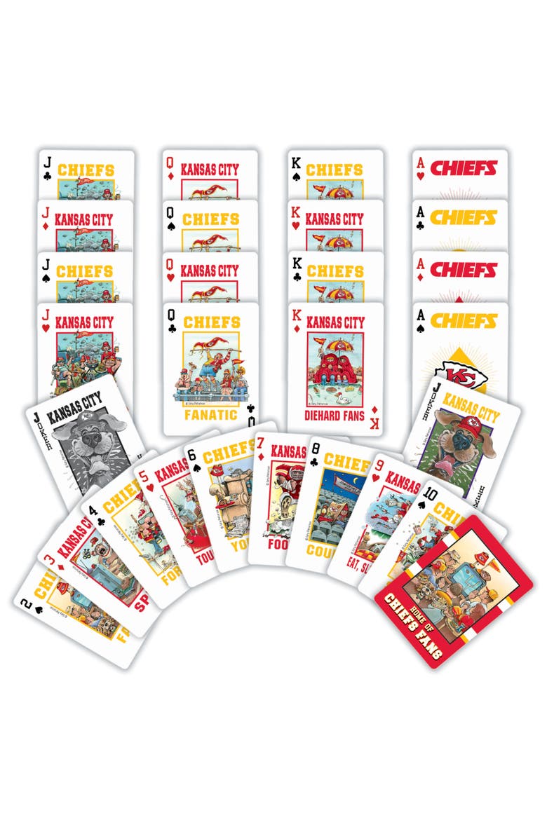 Kansas City Chiefs Fan Playing Cards, Alternate, color, Multicolor