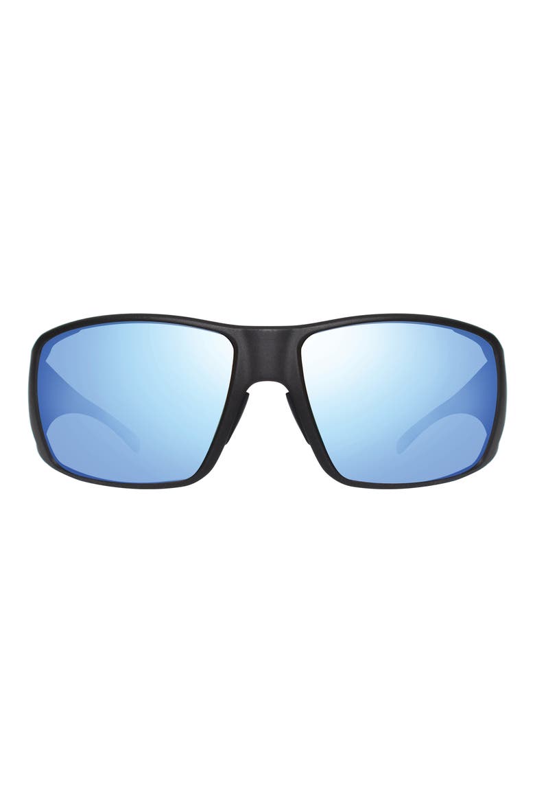 Dune 72mm Square Wrap Sunglasses, Main, color, MATTE BLACK