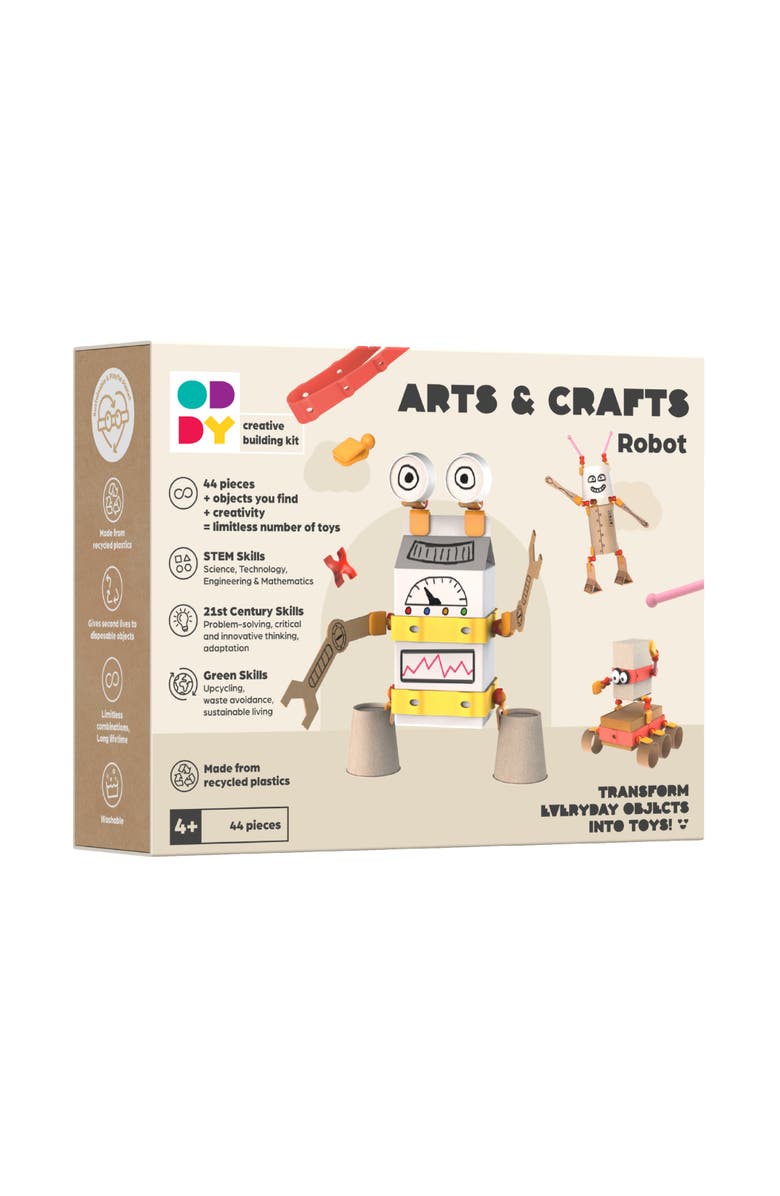 Oddy Arts and Crafts Robot Building Kit, Main, color, NO COLOR