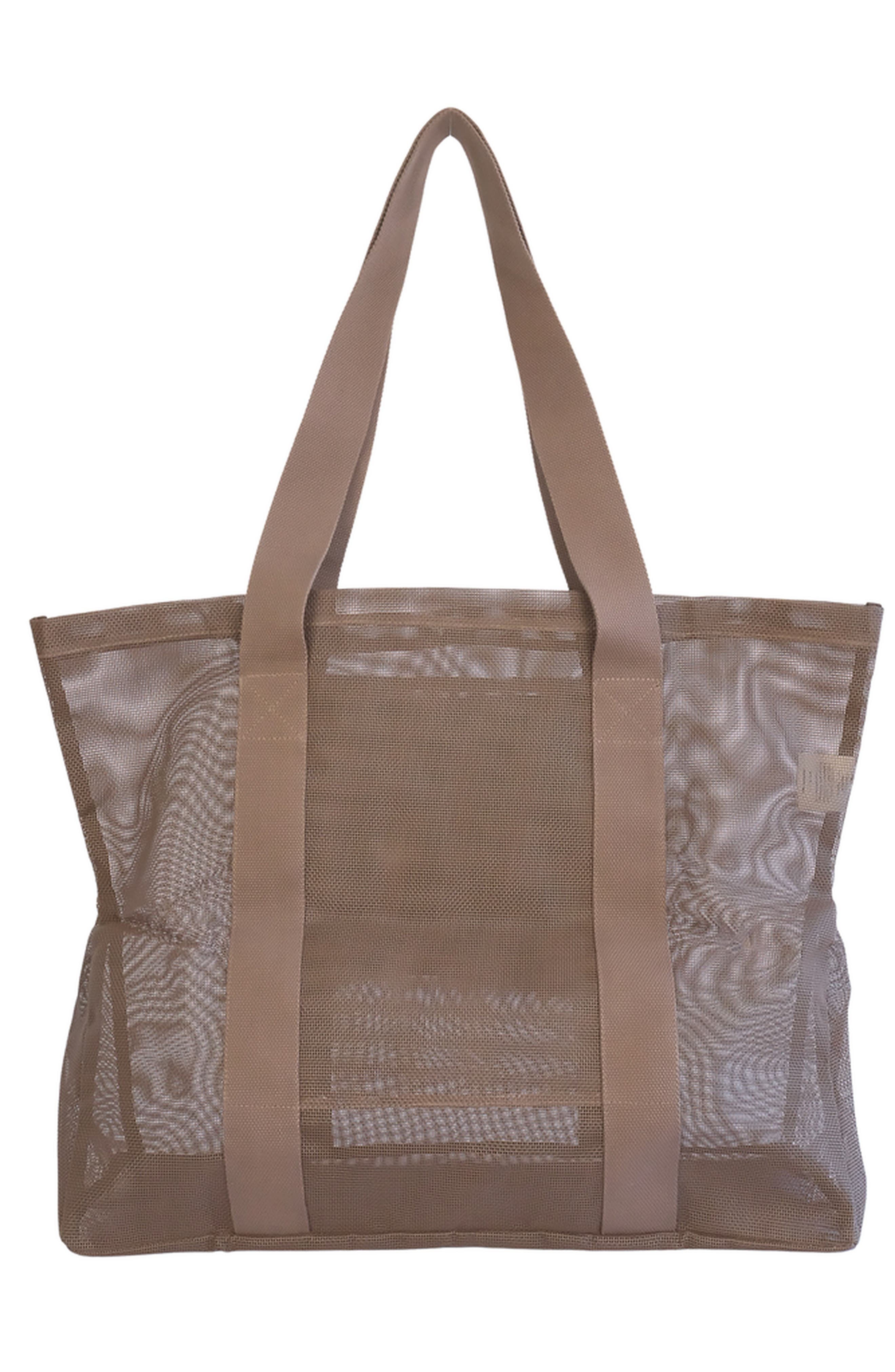 Sande Beach Hauler Mini Mesh Beach Bag, Alternate, color, Espresso