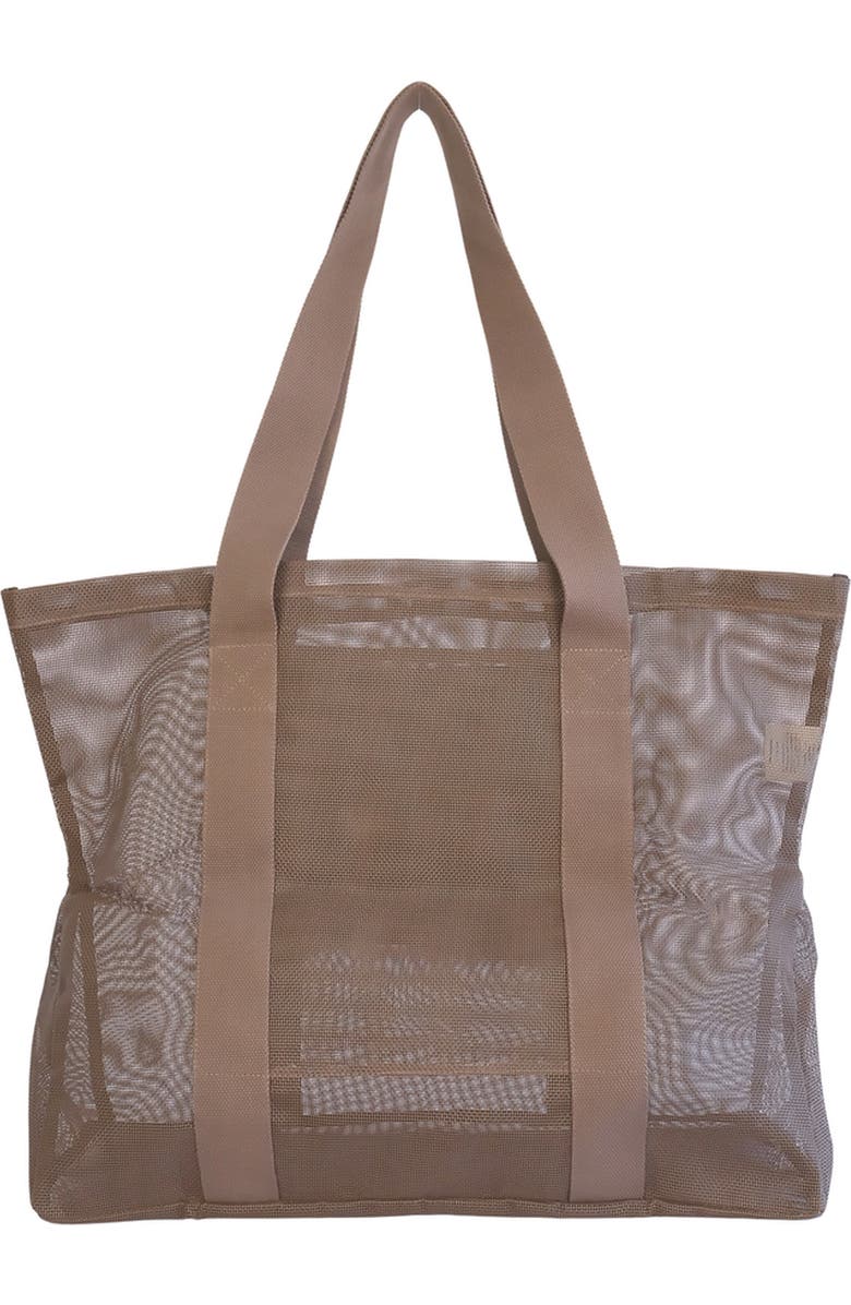 Sande Beach Hauler Mini Mesh Beach Bag, Alternate, color, Espresso