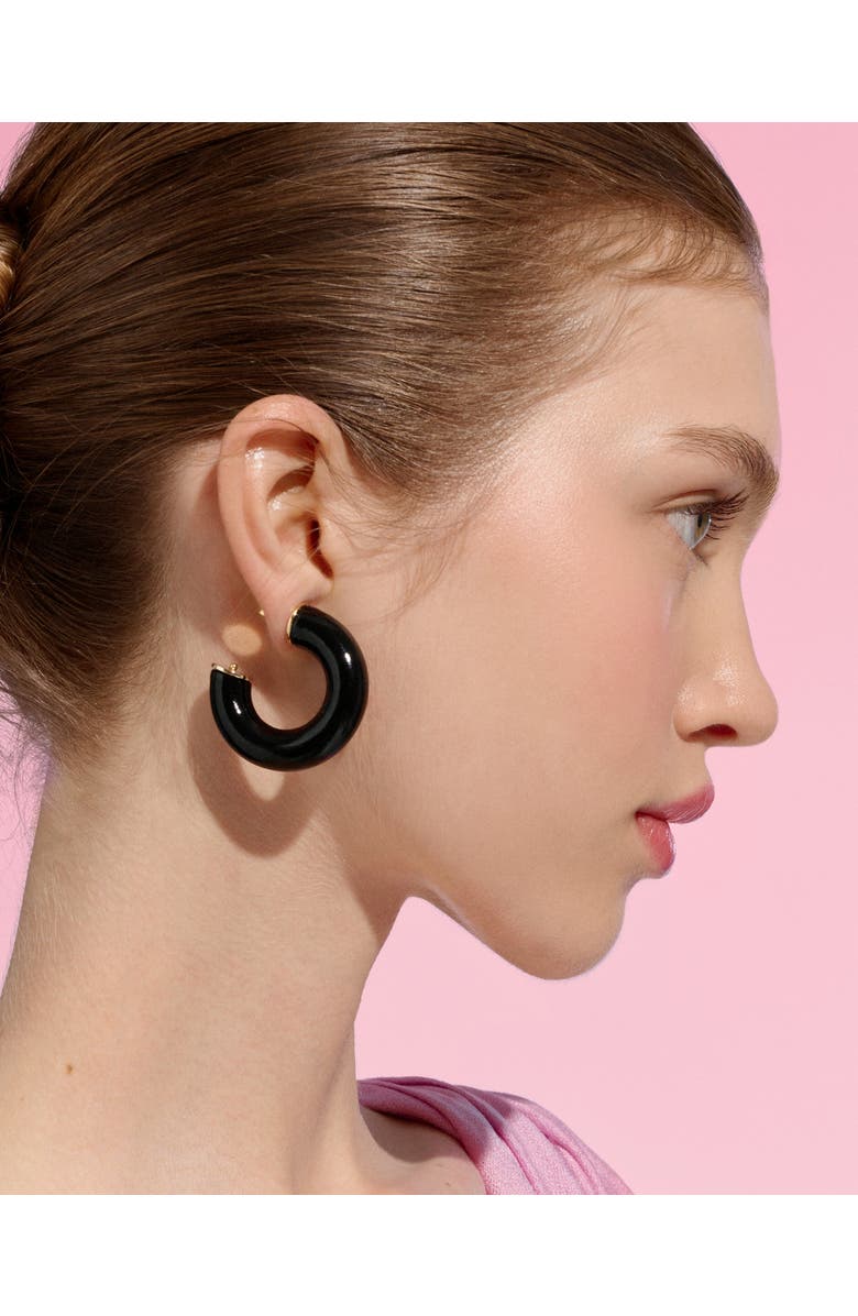 Saulė Label Alba Earrings, Alternate, color, Raven