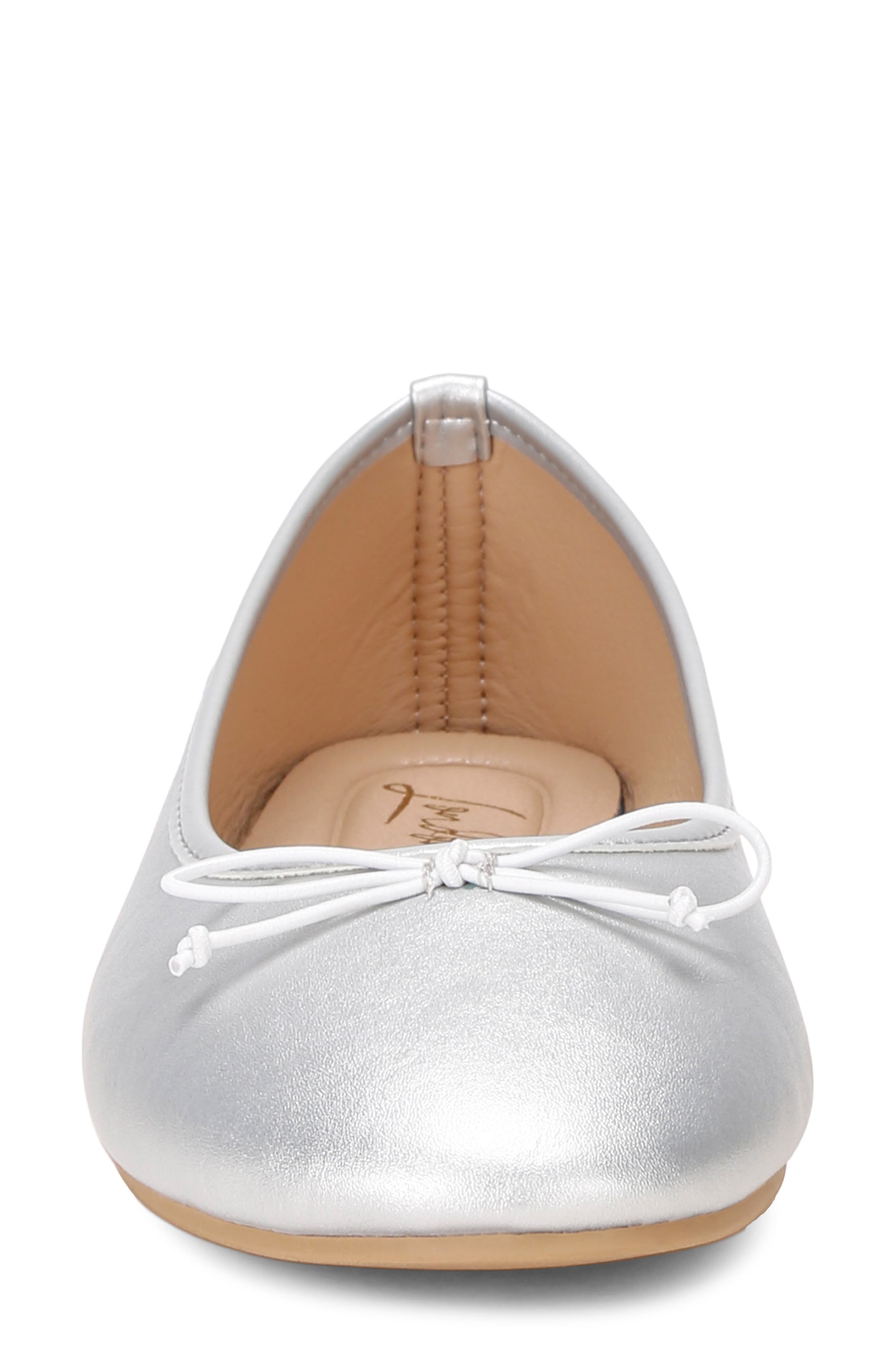 Clarendra Ballet Flat, Alternate, color, SILVER METALIC