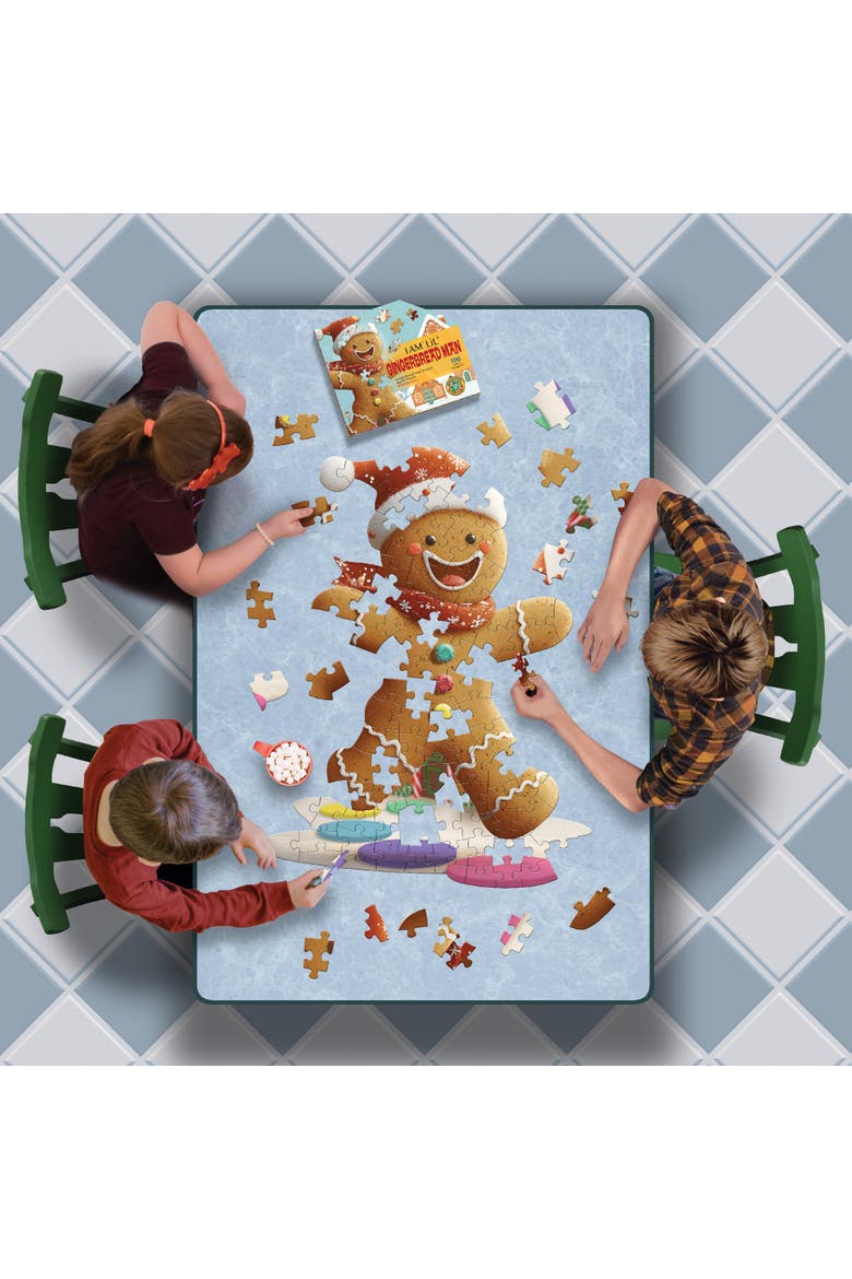I Am Lil Gingerbread Man 100 Piece Jigsaw Puzzle, Alternate, color, Multicolored