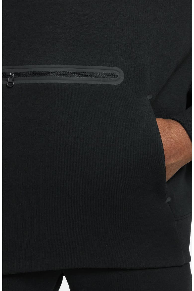 Kids' Oversize Tech Fleece Hoodie, Alternate, color, 010 BLACK/BLACK