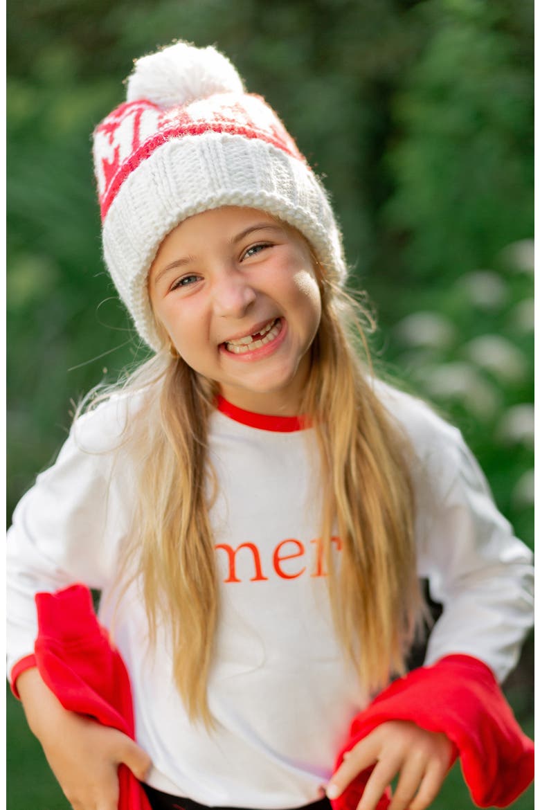 Merry Long Sleeve T-Shirt, Alternate, color, Red