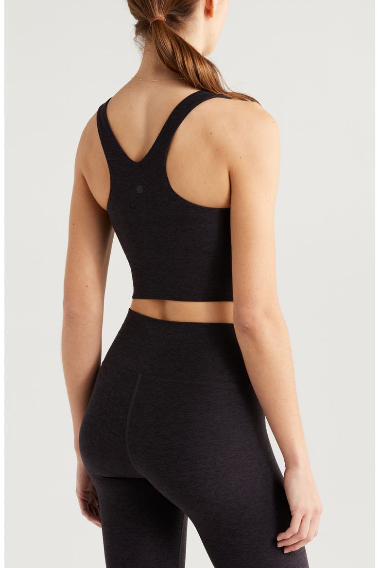 Renew Mélange Support Crop Tank, Alternate, color, BLACK MELANGE
