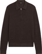 Theory Cyr Quarter Zip Cashmere Sweater