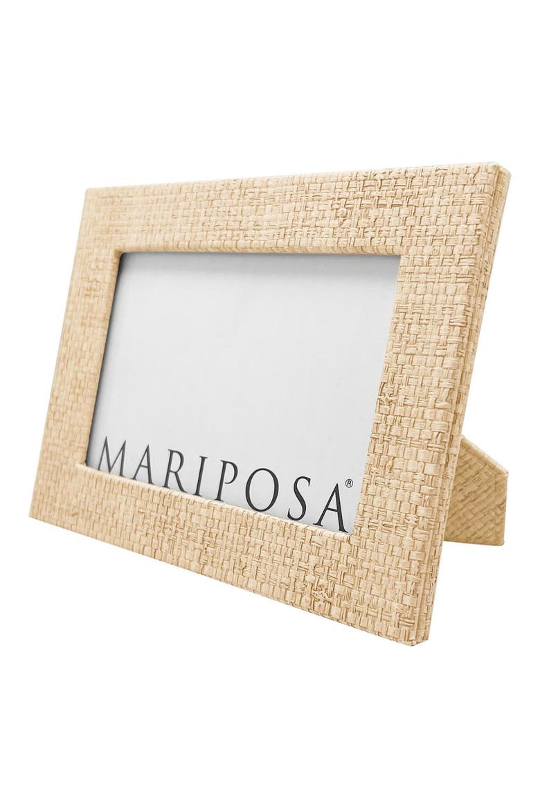 Coconut Grove Grasscloth 4 x 6-Inch Picture Frame, Alternate, color, BEIGE